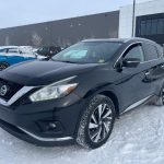 2015 Nissan Murano Platinum Black AWD SUV Front Exterior View Calgary