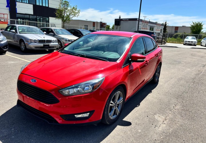 2016 Ford Focus S FWD Red Sedan Front Exterior View Calgary