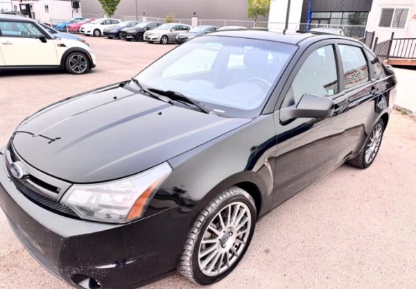 2010 Ford Focus SES Black FWD Sedan Front Exterior View Calgary