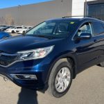 2015 Honda CR-V AWD Blue SUV Front Exterior View – Used for Sale in Calgary at Fine Auto Zone