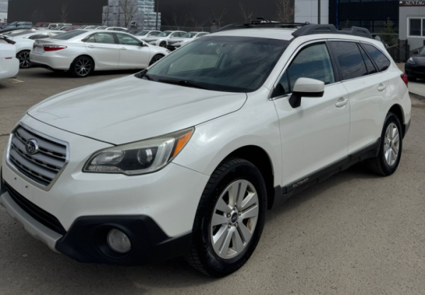 2015 Subaru Outback 2.5i Premium AWD front view in Calgary