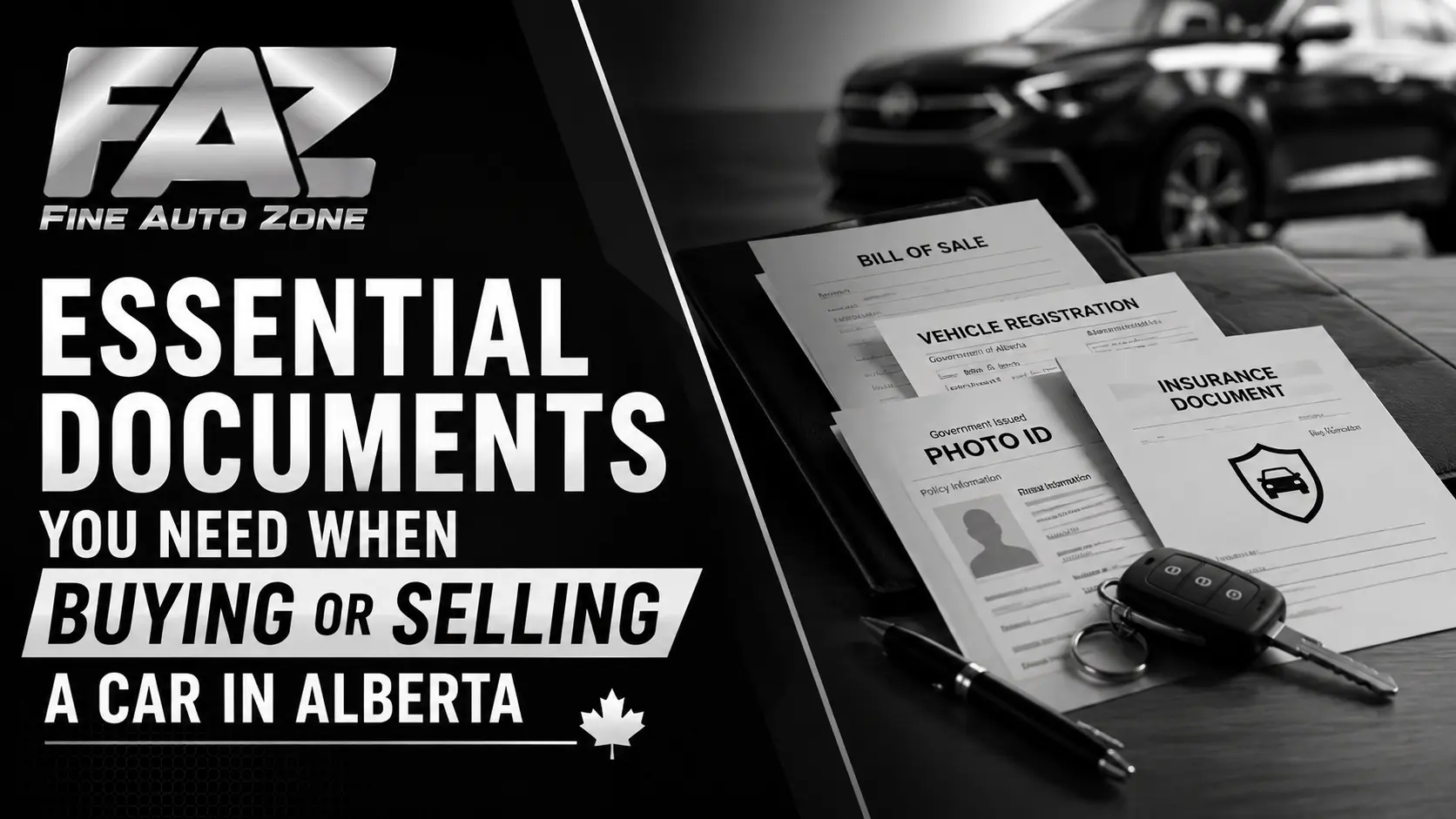 Essential Documents for Buying or Selling a Car in Alberta
