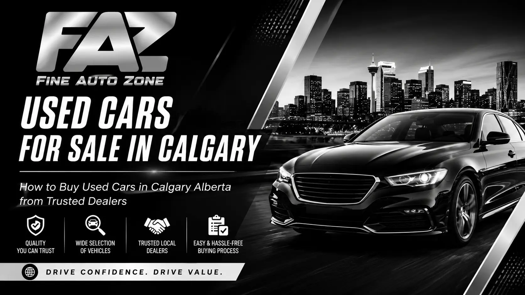Used cars for sale in Calgary at Fine Auto Zone dealership